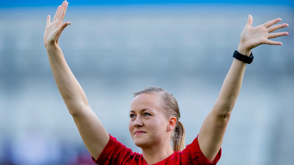 Kristine Minde lämnar Wolfsburg för Rosenborg från och med den 1 augusti. Arkivbild.