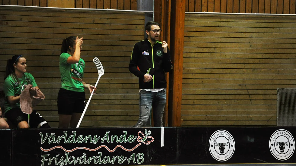 Robin Näsström under den korta tiden i FBC Nyköping.