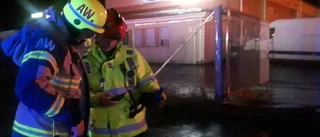 Kraftig brand i pizzeria i Luleå