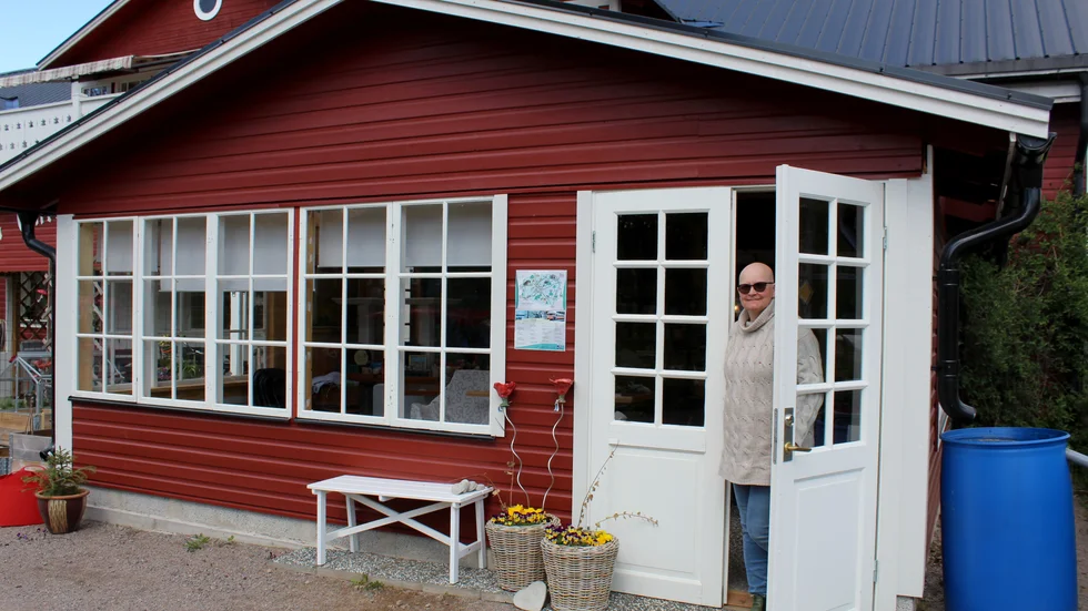 "Man får hoppas på det bästa, man behöver inte ha hundra gäster", säger Caroline Fungmark som driver Ellens Äppelställe.