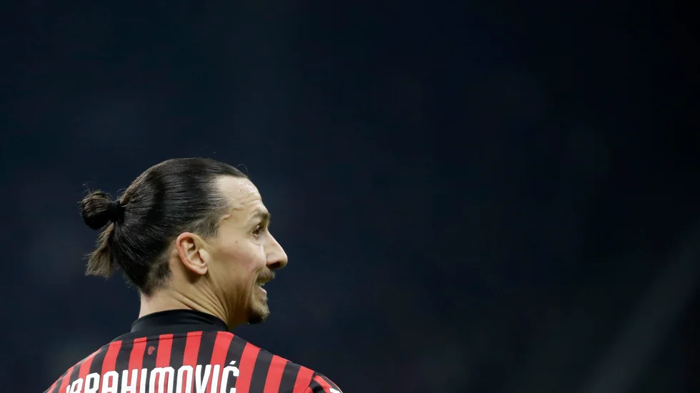 Zlatan Ibrahimovic skadade sig på träningen. I dag ska han undersökas av läkare. Arkivbild.