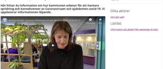 Skralt med information till icke svenskspråkiga