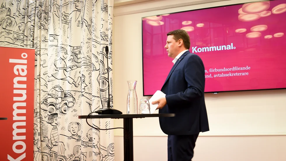 Kommunals förbundsordförande Tobias Baudin. Arkivbild.