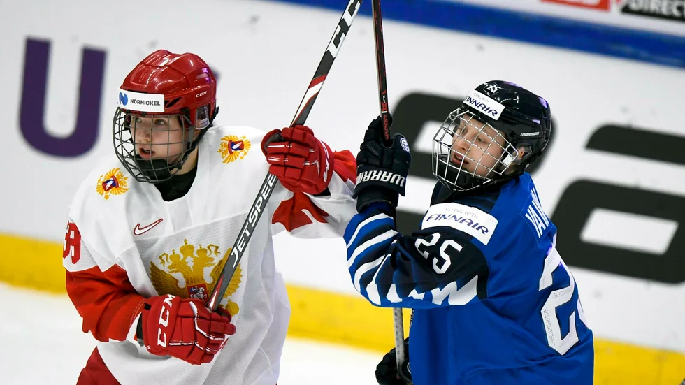 Viivi Vainikka i finska landslaget. Till hösten spelar hon i Luleå Hockey/MSSK.