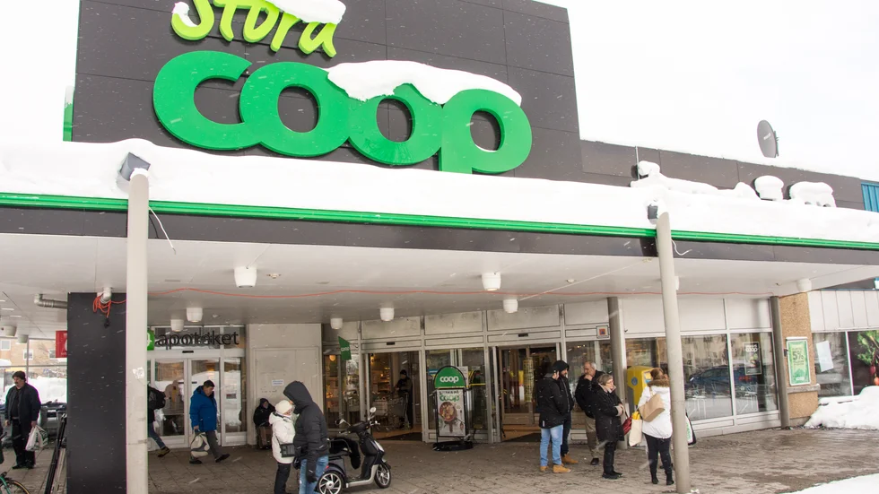 Det fräcka stöldförsöket inträffade utanför Stora Coop i boden.
