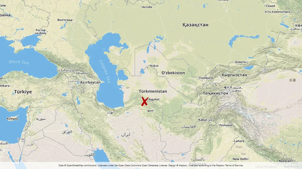 Turkmenistans huvudstad Asjchabad.