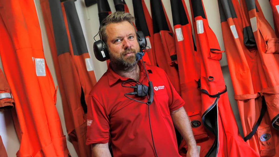 Mats Stockmarr är stationsansvarig för RS Visby. Han hälsar alla välkomna till lördagens öppet hus. 