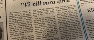UR ARKIVET: Dam i nattlinne hindrade plogbil