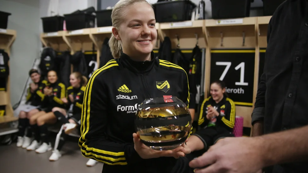 Tove Sandelin överraskades inför torsdagsträningen.