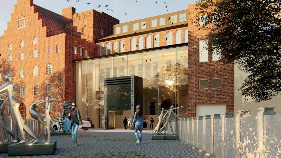 Förslag på nytt konstmuseum i Kaniken, centrala Uppsala. 