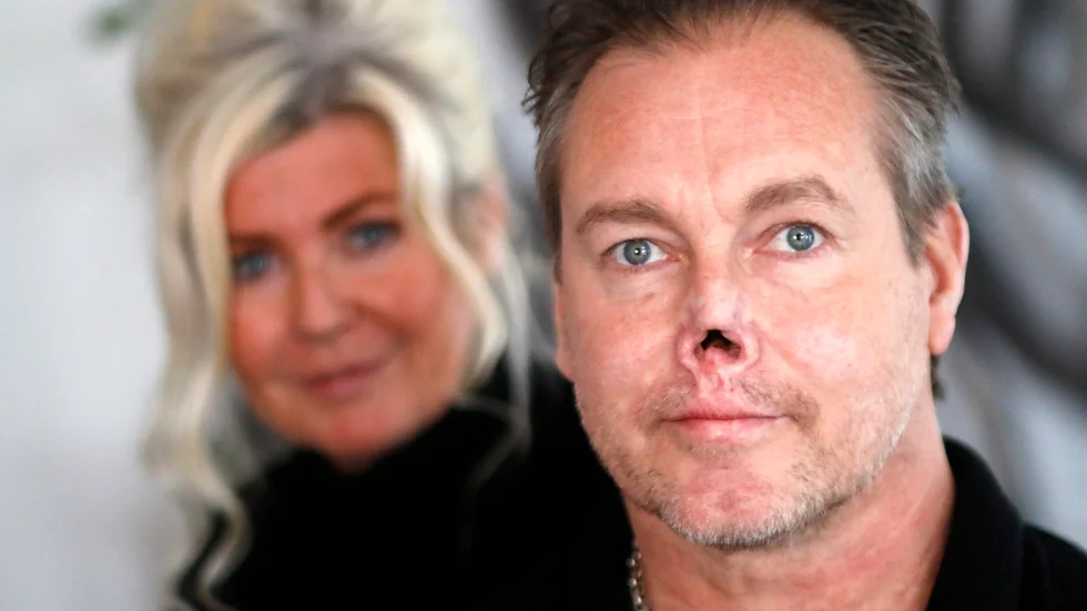 Keijo och Petra hemma i Skogstorp.