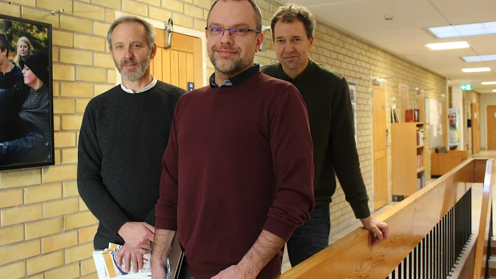Jan Carlsson, Roger Lockneman och Mats Wedel jobbar på Gamleby folkhögskola.