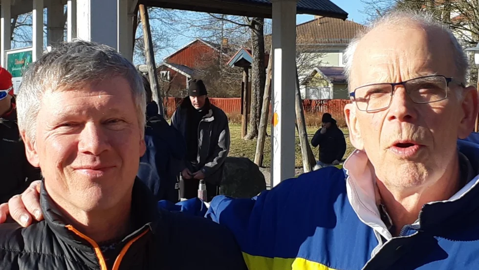 Sven Andersson och Sten-Olof Björbrand är redo att ge sig ut i spåren och ta sig an de nio milen mellan Sälen och Mora igen.