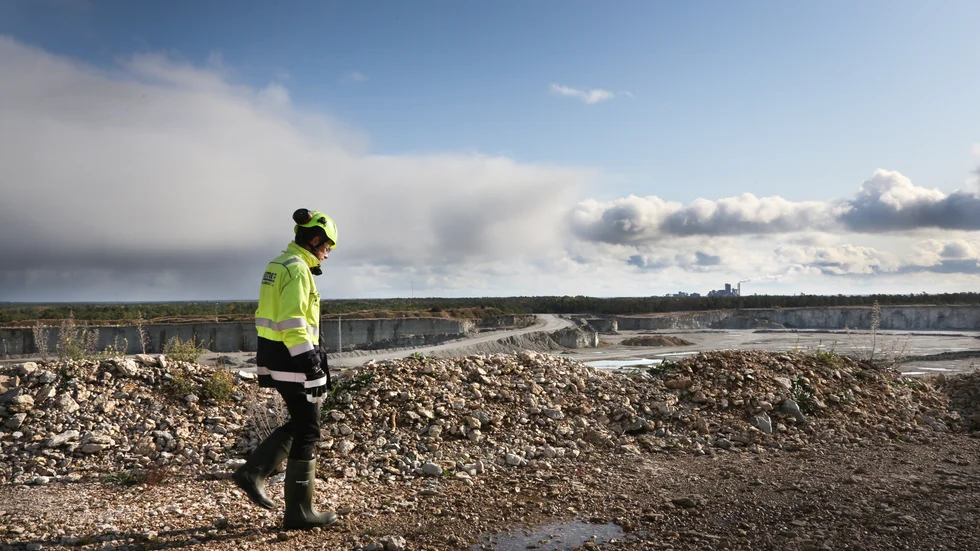 Cementas kalkbrott på Gotland.