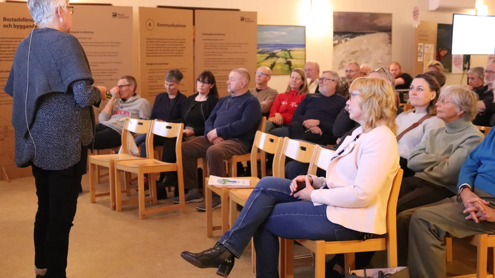 Projektledaren Anette Jansson drog innehållet i utkastet till regional utvecklingsstrategi. 