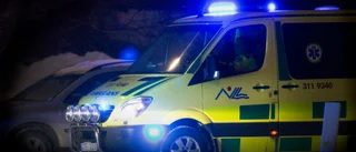 Personbil i krock med älg på E 10