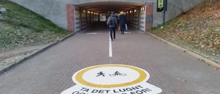 Ny markering ska göra tunneln säkrare