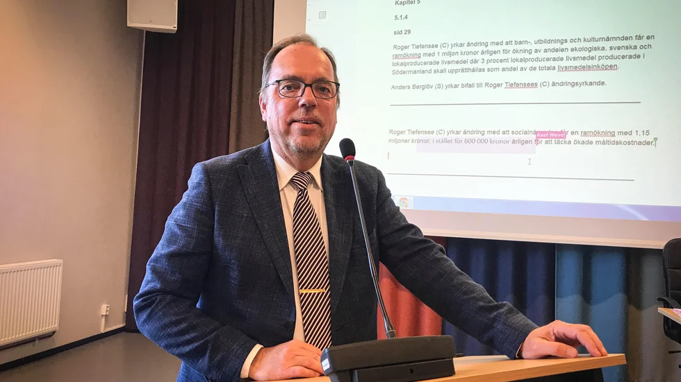 Det kan (kanske) ha varit sista gången kommunalrådet Anders Berglöv (S) höll ett budgetanförande. 