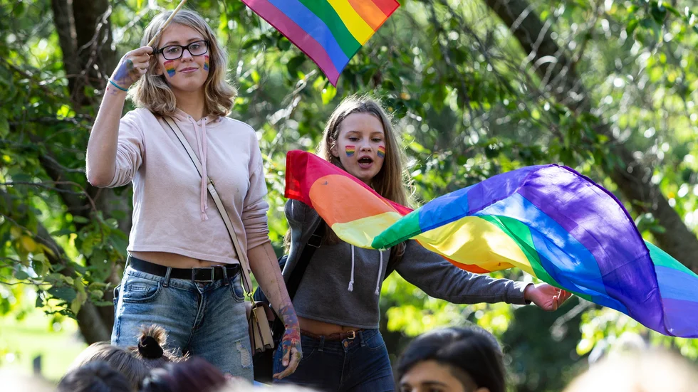 Pridefesten är snart igång. Bilden är från Uppsala Pride 2018.