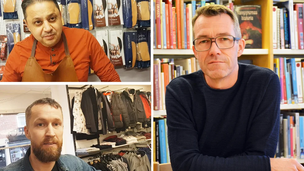 För Filip Barhanna, överst t.v är manlighet ansvar, kärlek och omtänksamhet. Anders Degerman, t.h tycker frågan är svår och stannar vid ödmjukhet. Jimmi Wickström, ser numera betydligt mindre skillnad mellan manligt och kvinnligt.