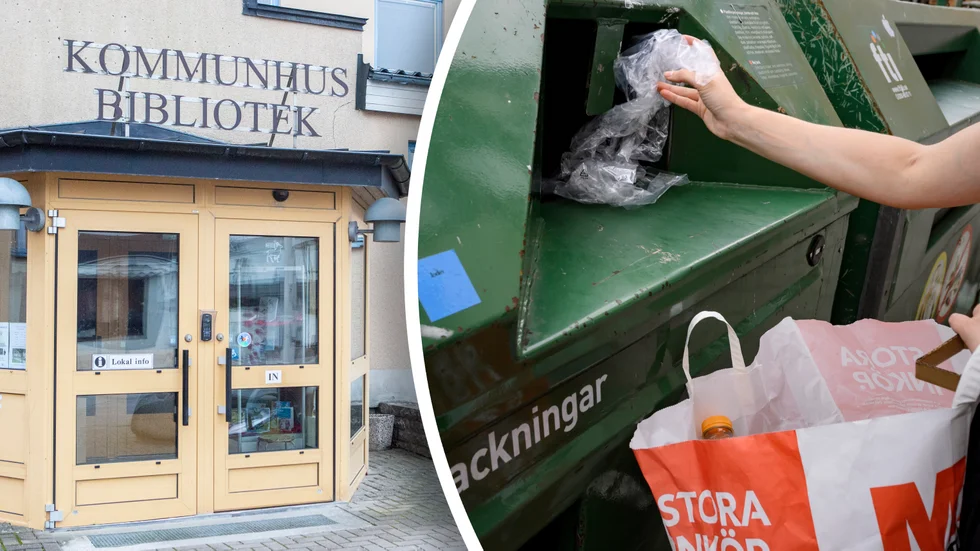 I en återvinningscontainer återfanns den stulna utrustningen. 