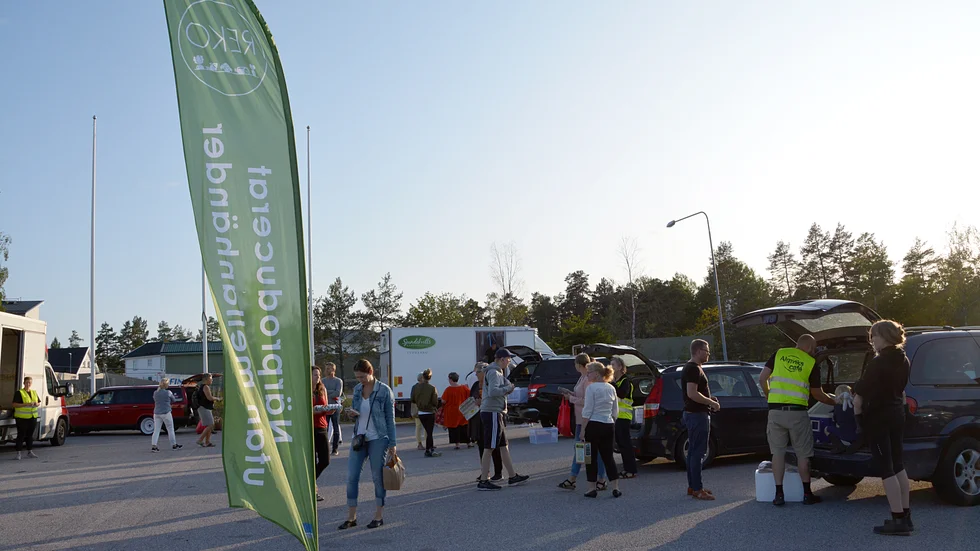 Rekoring Tjust under en av utlämningsdagarna i Västervik.  