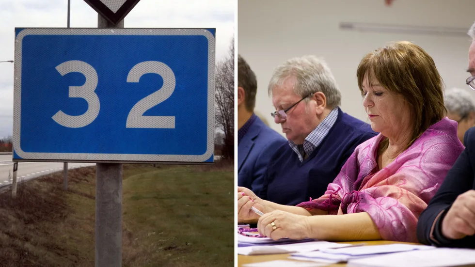 Britt-Marie Johanssons motion om att snygga till våtmark utmed rv 32 avslogs i kommunfullmäktige.