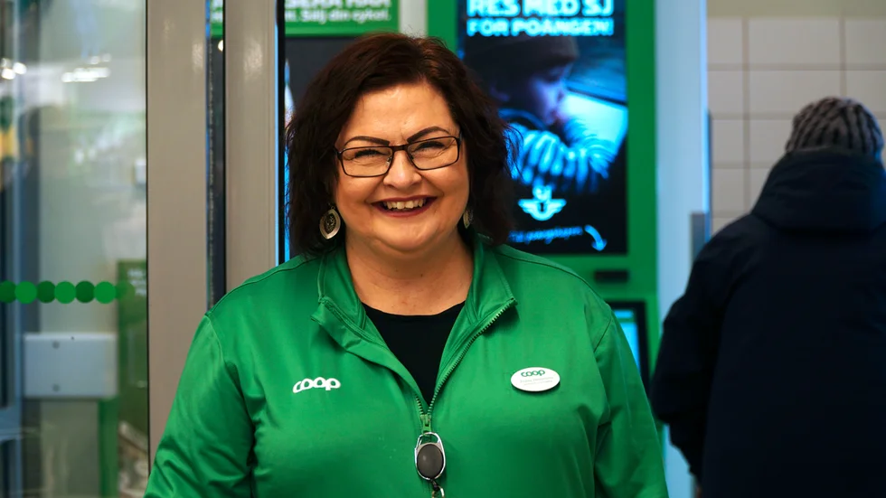 Butikschefen Anette Westerlund ser ljust på framtiden för butiken. Trots en minskande befolkning ökar man i försäljning varje år.