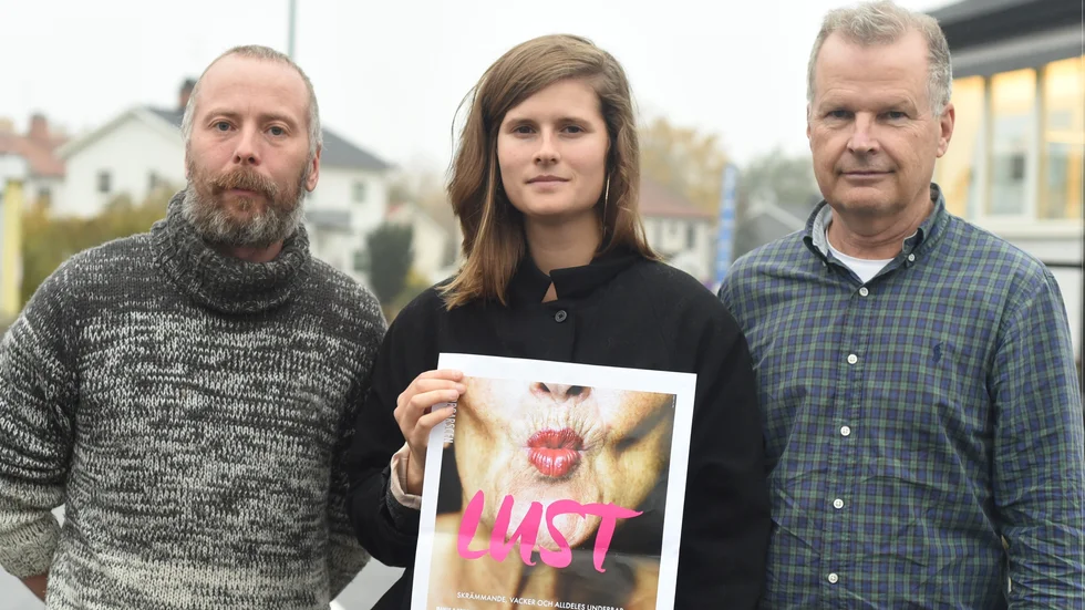 Lars Johansson, Linnéa Nestor och Jacob Käll sitter i styrelsen för Riksteatern Vimmerby som har mycket på gång i höst.