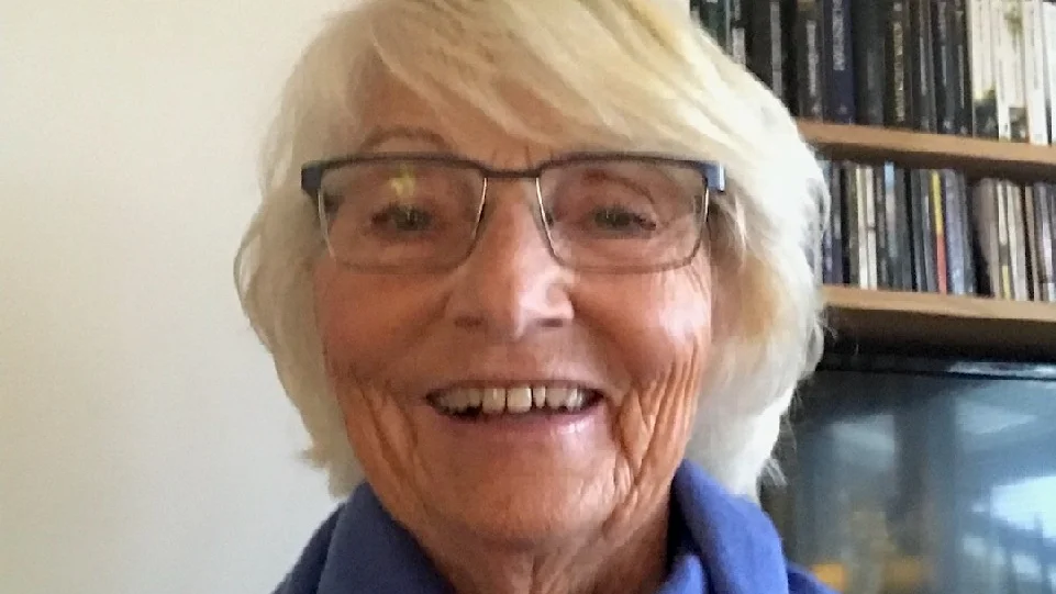 Berit Blomberg, 77 år. Drabbades av benskörhet i ryggen 2014.