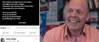 Bluffmakare tog Jacke Sjödins namn – svarade med rim