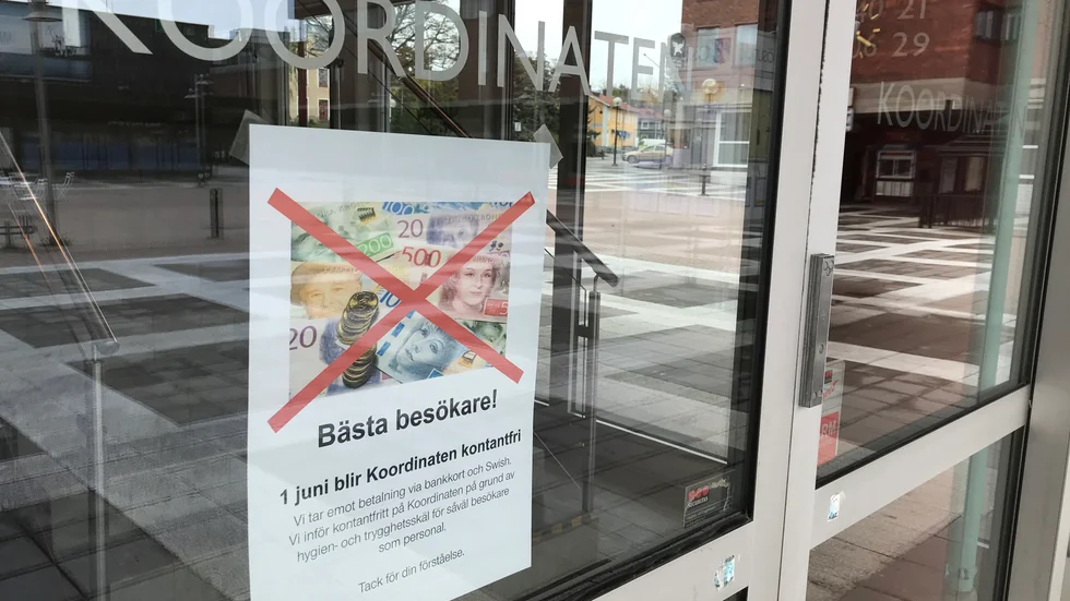 Koordinaten blir kontantfritt från 1 juni. 
