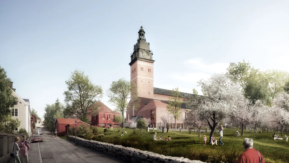 Markus Griesers vision för domkyrkoberget är en mötesplats för kyrkan, kultur och utbildning i staden.