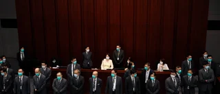 Hongkong tänder ljus till minne av massaker