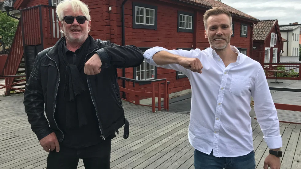Tingsgårdens ägare Håkan Lindblad och hans nye hyresgäst Nicklas Pettersson som i höst startar företagshotell i byggnaden.
