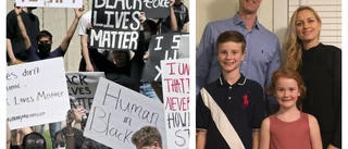 De hamnade mitt i protesterna i USA: "Var jätteorolig"