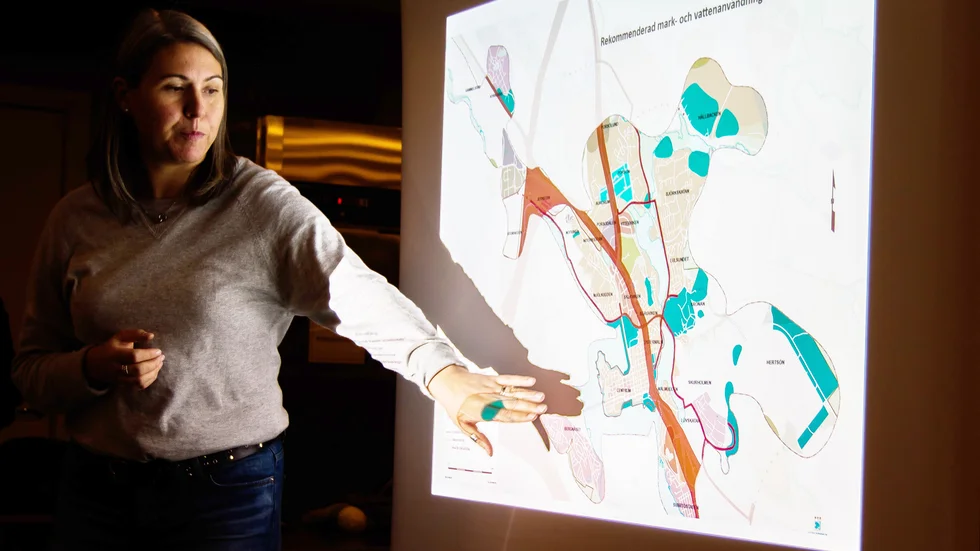 "Som det ser ut nu finns det inte direkt stöd i översiktsplanen för den här omvandlingen" säger kommunens planchef Annelie Granljung om Nyfosas begäran om planändring för Storheden. 
