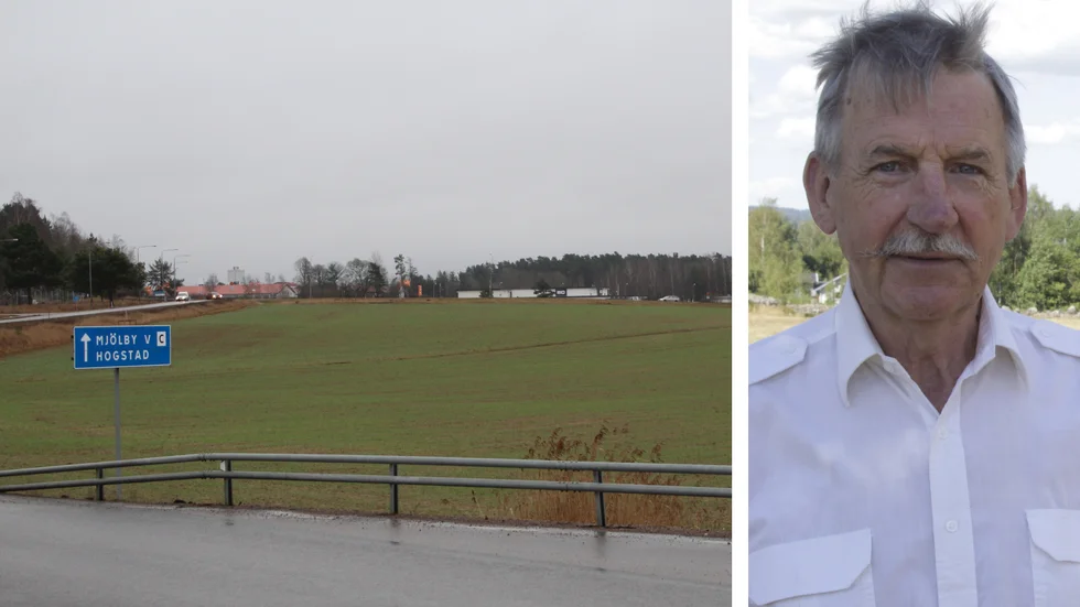 På åkrarna mellan Hulje och väg 50 planeras för ett nytt industriområde. Kommunens miljönämnd säger nej, på förslag från Stefan Andersson (M).