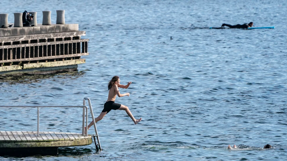Det är populärt att bada i Öresund på den svenska sidan – här i Malmö. Arkivbild.