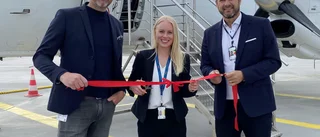 Premiärturen avklarad – nu flyger bolaget från Gotland