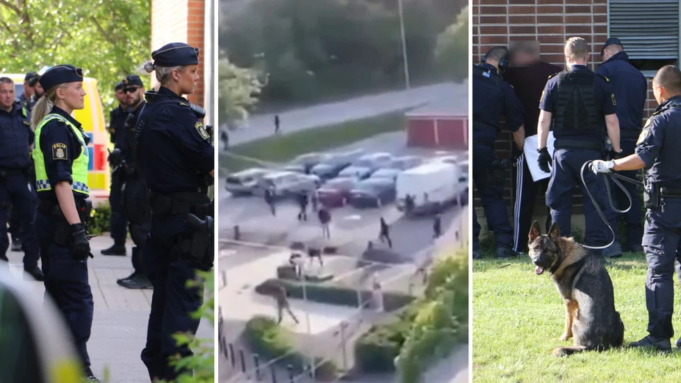 Två grupperingar som ligger i bråk med varandra samlades under måndagskvällen vid Bandstolsvägen i Uppsala. 19 personer omhändertogs.