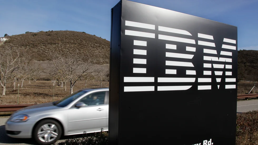 IBM:s vinst och omsättning minskar. Arkivbild.