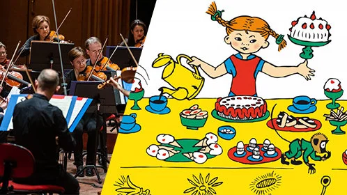 Pippi Långstrump hyllas i Berwaldhallen. Pressbild.