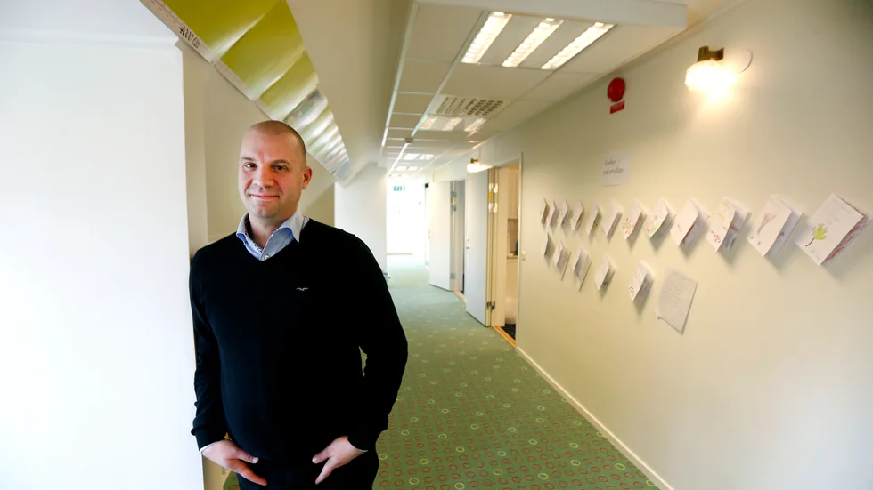Fredrik Påhlsson vågar inte ha någon tidsplan för den nya skolan. "Men vi bygger så snart möjligheterna medges", säger han.
