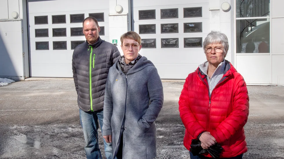 Patrik Flodström, Therese Marklund och Marie Bergman jobbar på Piteå sjukhus och är skyddsombud för Vårdförbundet. Nu efterlyser de risktillägg för personal som jobbar med coronasmittade patienter.