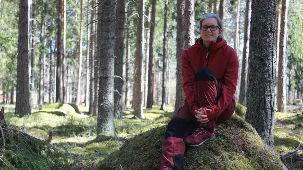 Linnea Edmark bor med maken Daniel och barnen Atlas, 11 och Sirius, 10 i Rimforsa.