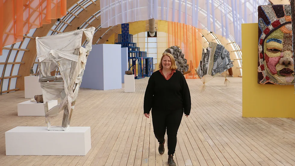 Tar nytt steg. Carolina Jonsson presenteras som ny chef för Virserums Konsthall. "Ett jätteförtroende för en 37-åring", säger hon.