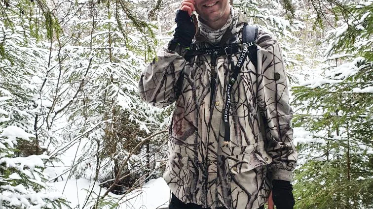 Pehr Bodén har under måndagsförmiddagen skjutit årets första lodjur i Västerbotten. 