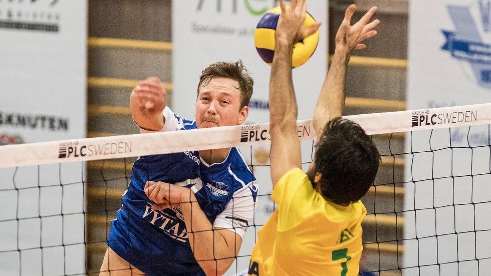 Andreas Brink var en av VVK:s bästa i första kvartsfinalen mot tidigare klubbkompisarnai Habo. På torsdagskvällen väntar returmatch.