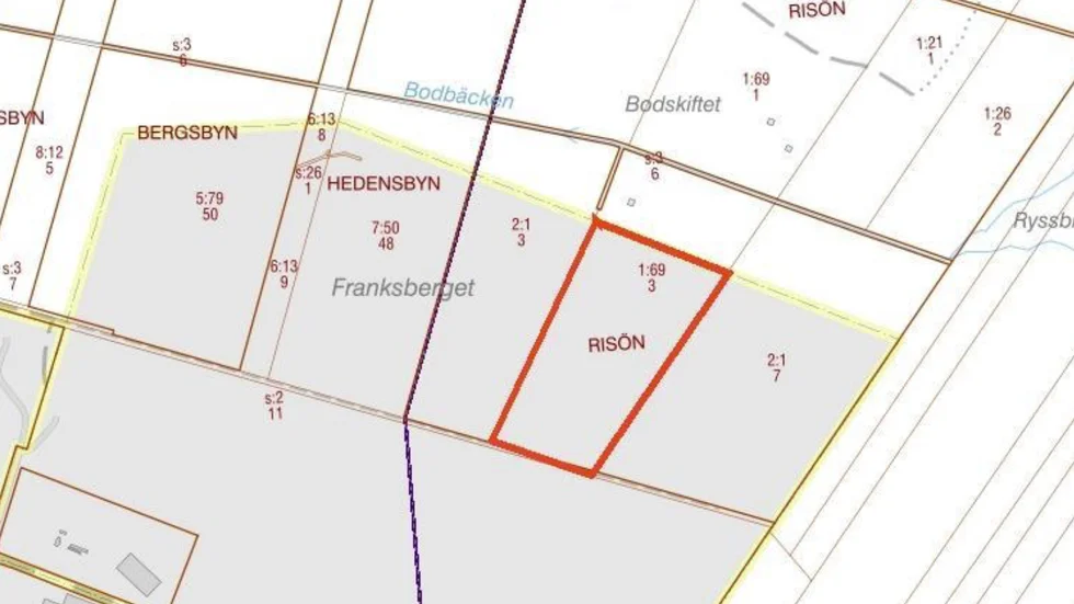 Området som köps ska enligt detaljplanen användas för industrimark.